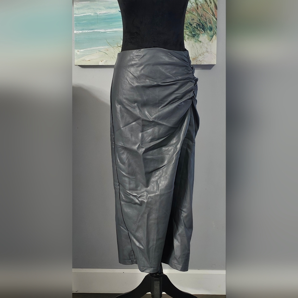 Anthropologie Maya Faux Leather Skirt Sz Small NWT